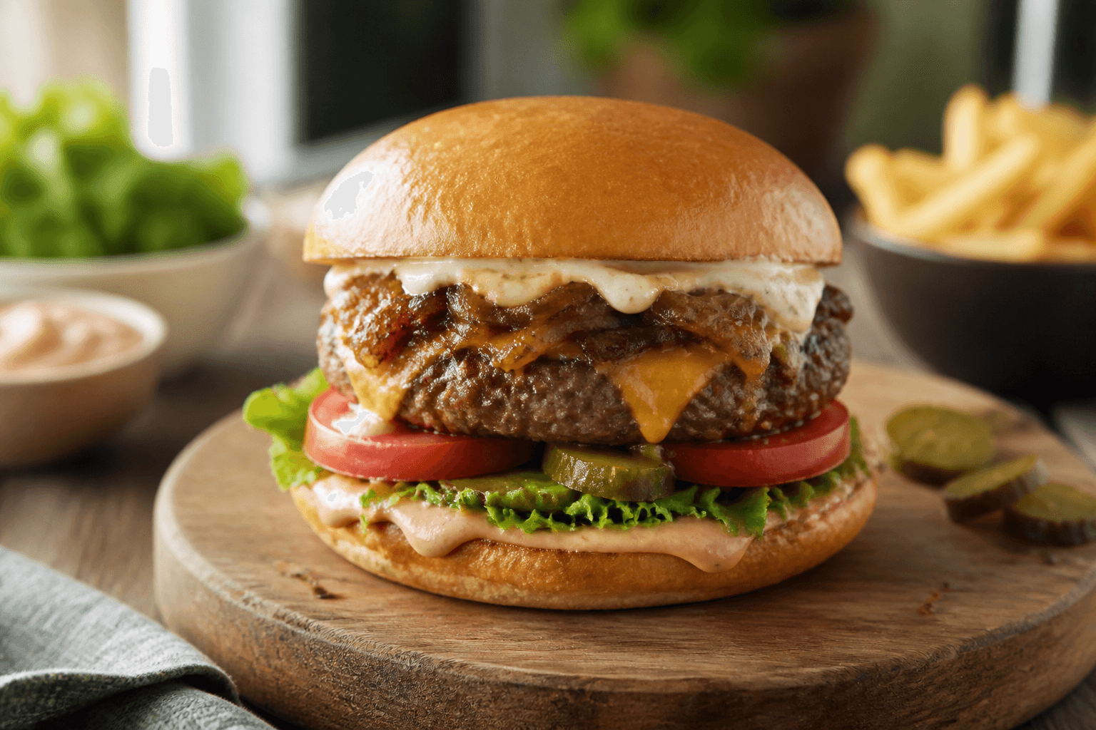 Burger z air fryera - sprawdzony przepis Szefa Marka — danie od Szefa Kuchni Marka Wiśniewskiego