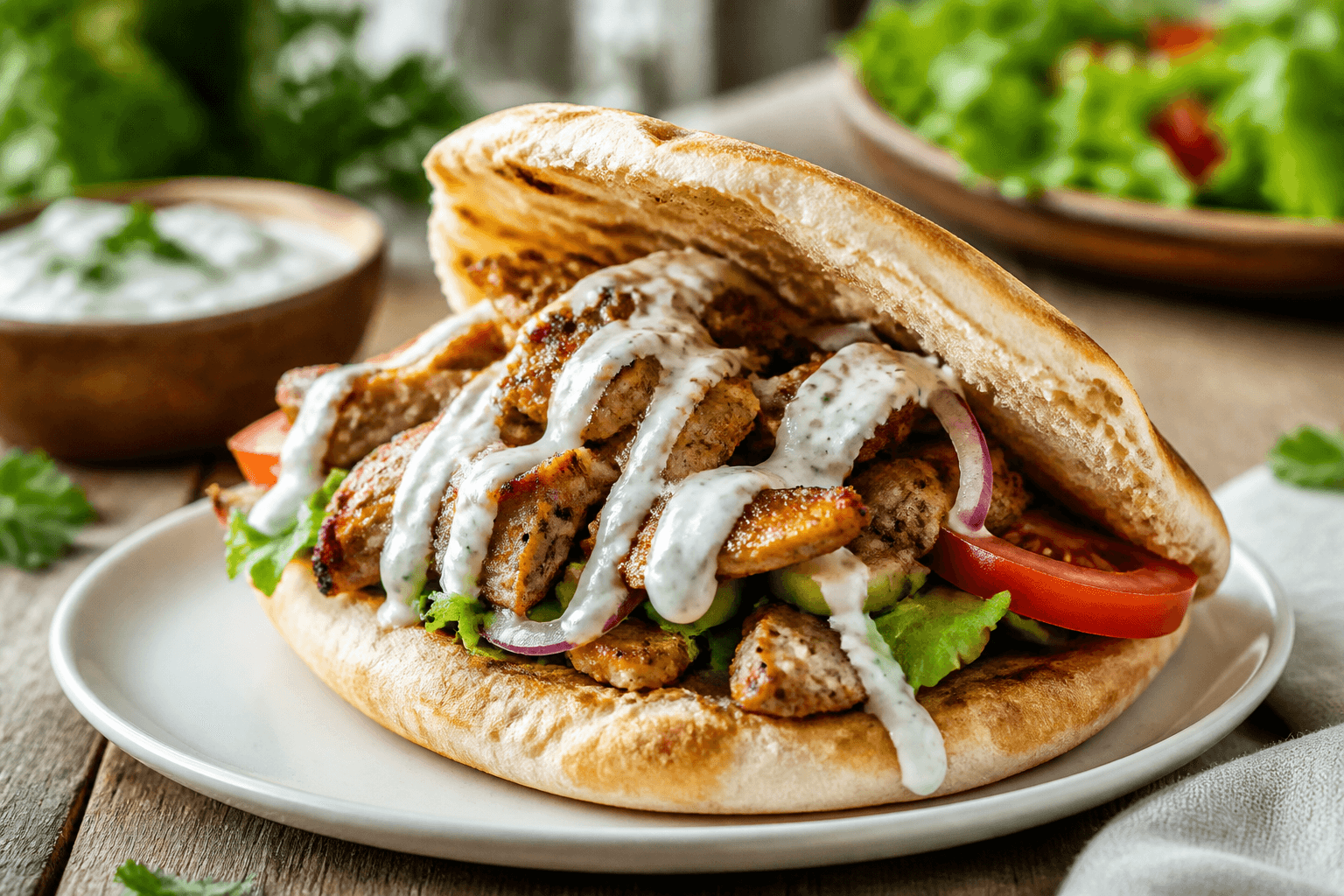 Gyros w bułce - szybki przepis Szefa Marka — danie od Szefa Kuchni Marka Wiśniewskiego