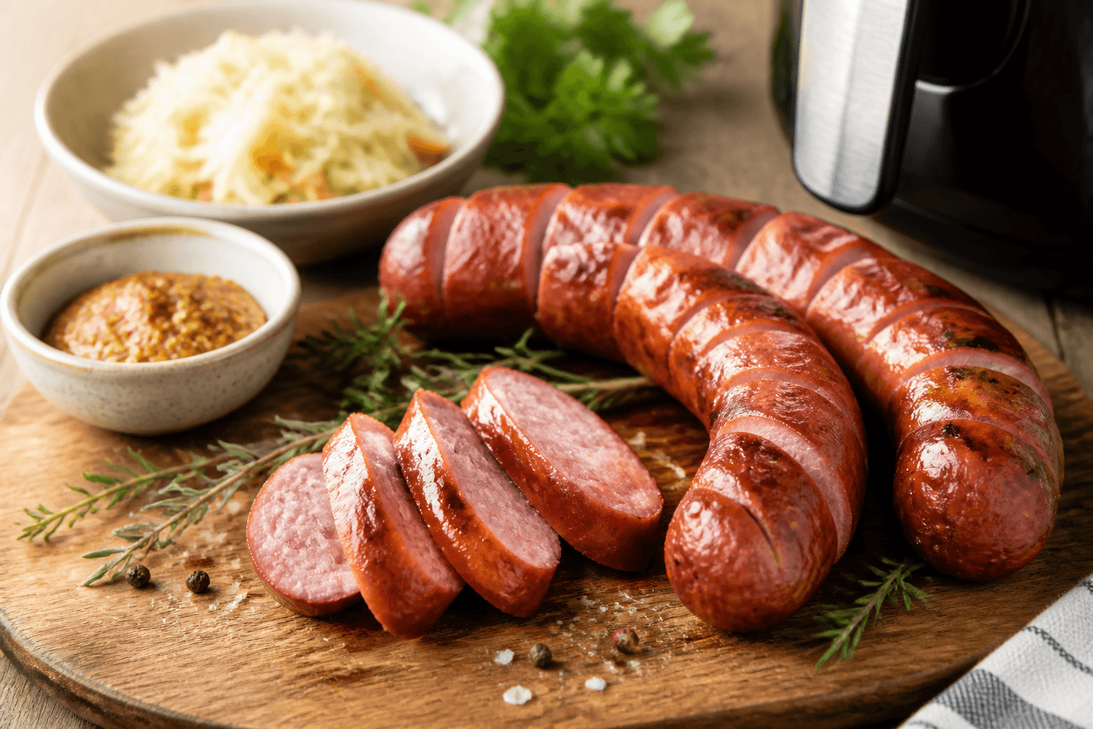 Kiełbasa air fryer z air fryera - przepis Szefa Marka — danie od Szefa Kuchni Marka Wiśniewskiego