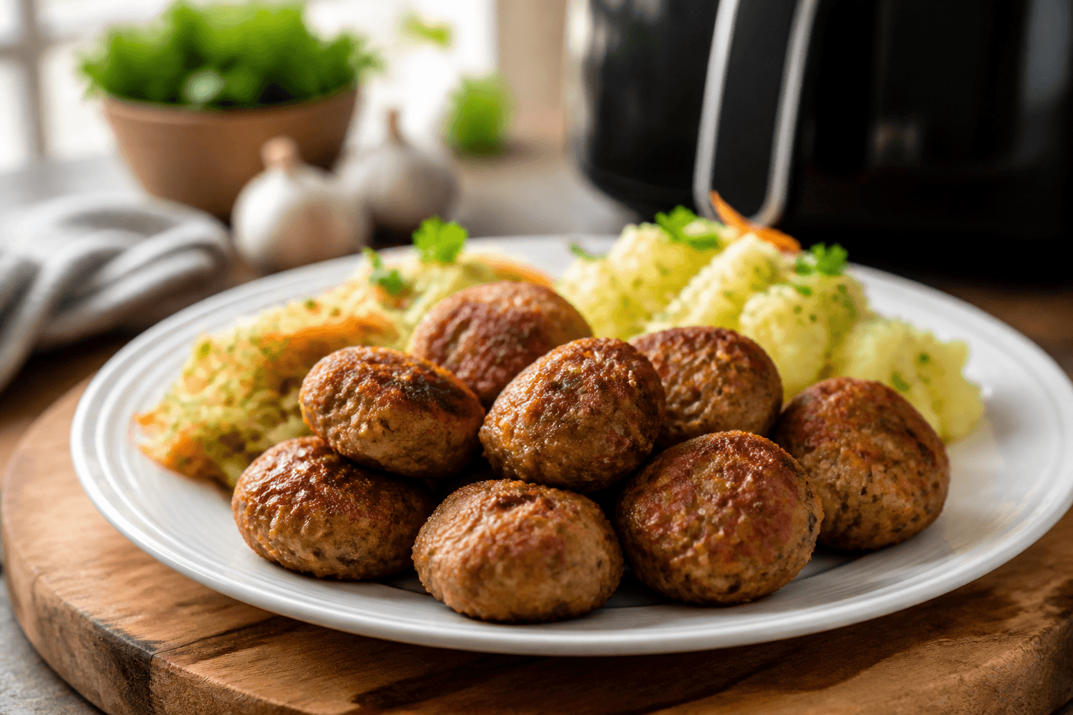 Klopsiki air fryer z air fryera - przepis Szefa Marka — danie od Szefa Kuchni Marka Wiśniewskiego