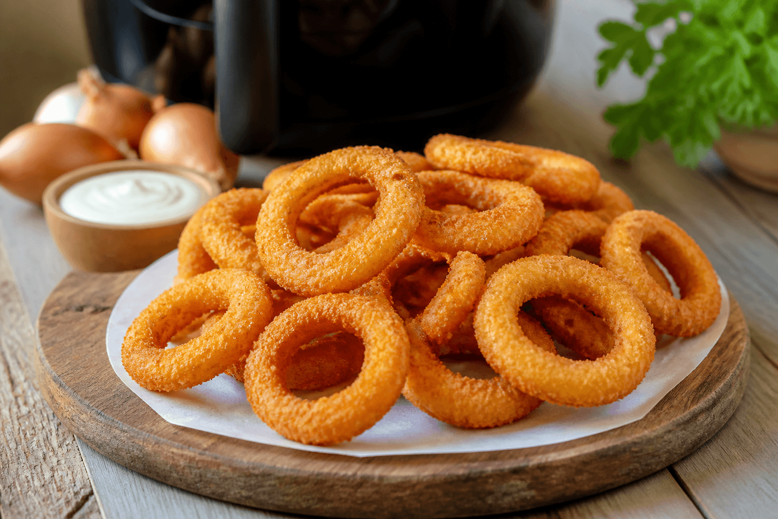 Krążki cebulowe air fryer z air fryera - przepis Szefa Marka — danie od Szefa Kuchni Marka Wiśniewskiego