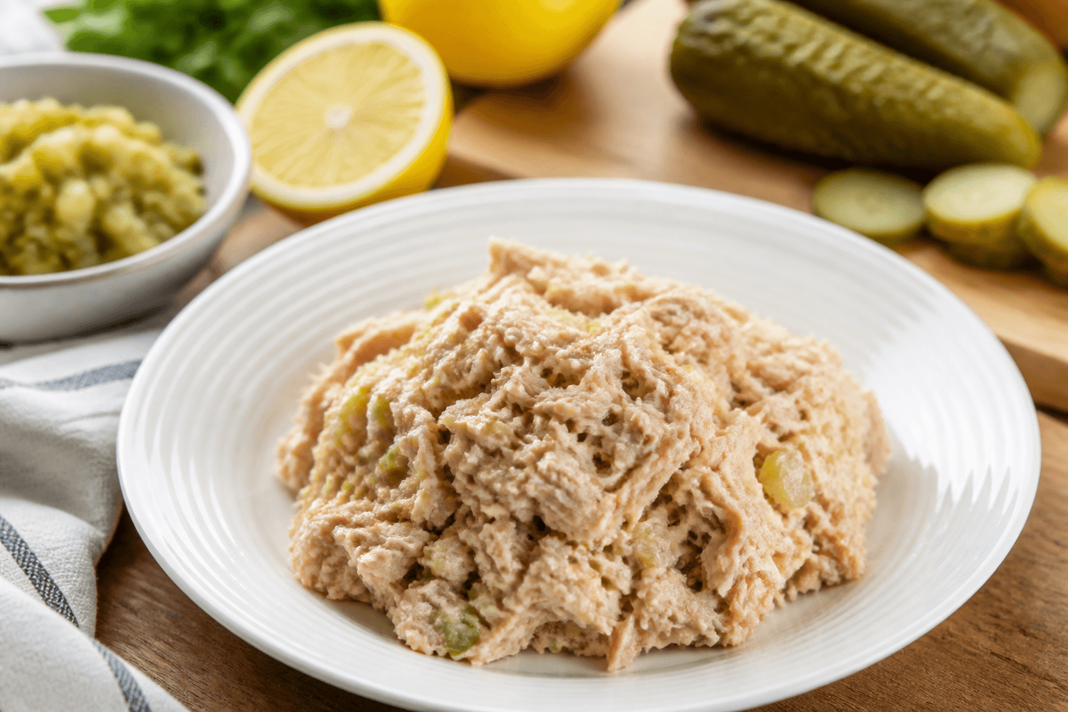 Pasta z tuńczyka z ogórkiem kiszonym i cebulą na żytnim chlebie