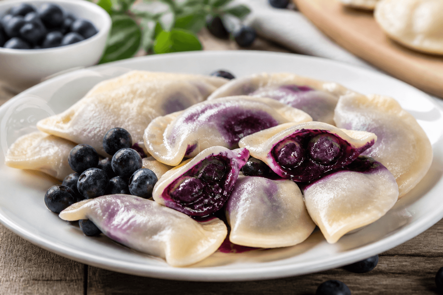 Pierogi z jagodami - domowy przepis Szefa Marka — danie od Szefa Kuchni Marka Wiśniewskiego