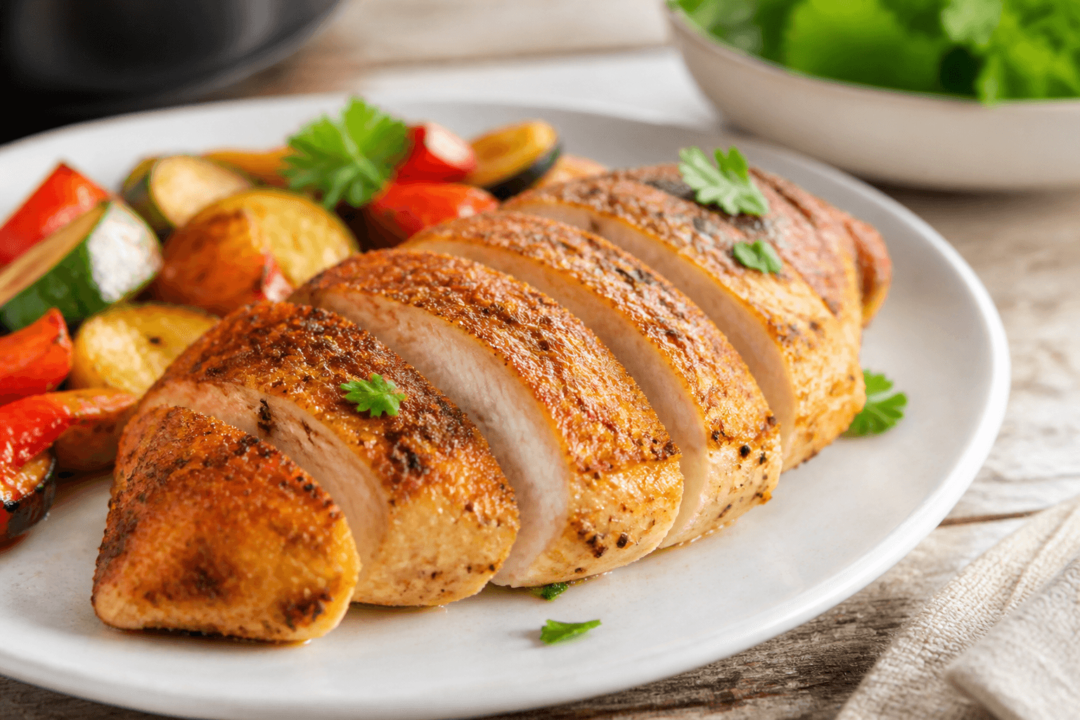 Piersi z kurczaka air fryer z air fryera - przepis Szefa Marka — danie od Szefa Kuchni Marka Wiśniewskiego