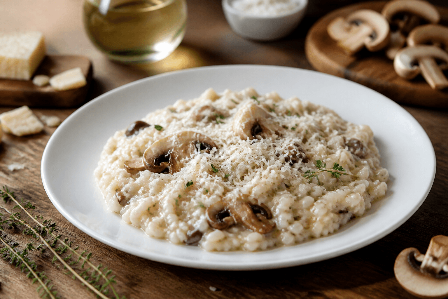 Kremowe risotto arborio z parmezanem z misy Lidlomixa