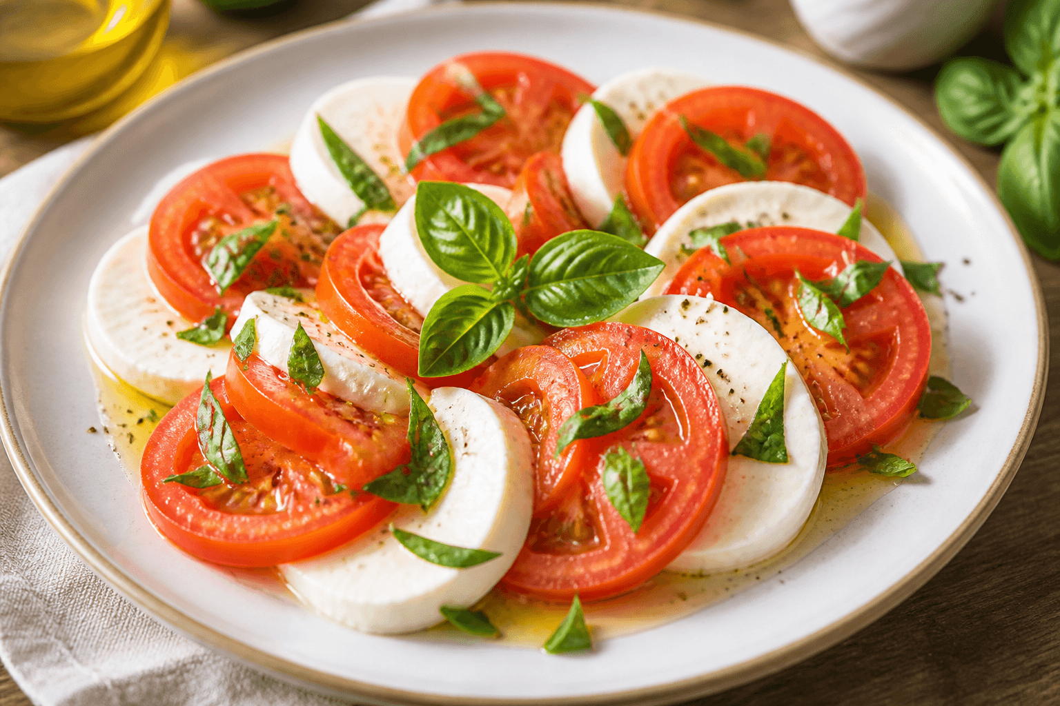 Sałatka caprese - sprawdzony przepis Szefa Marka — danie od Szefa Kuchni Marka Wiśniewskiego